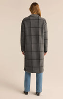 Charcoal Mason Windowpane Coat