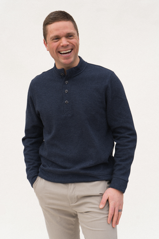 Navy  Pacifica Stretch Twill Pullover