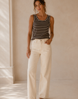 Coffee Off White Edlin Tank