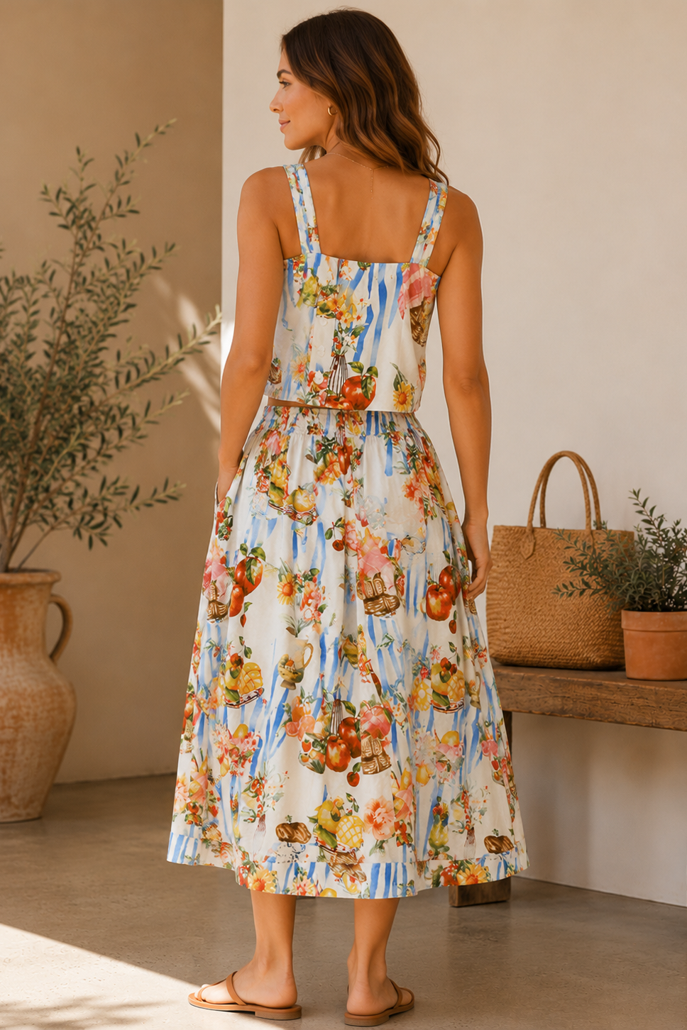 Ivory Multi Jayla Maxi Skirt