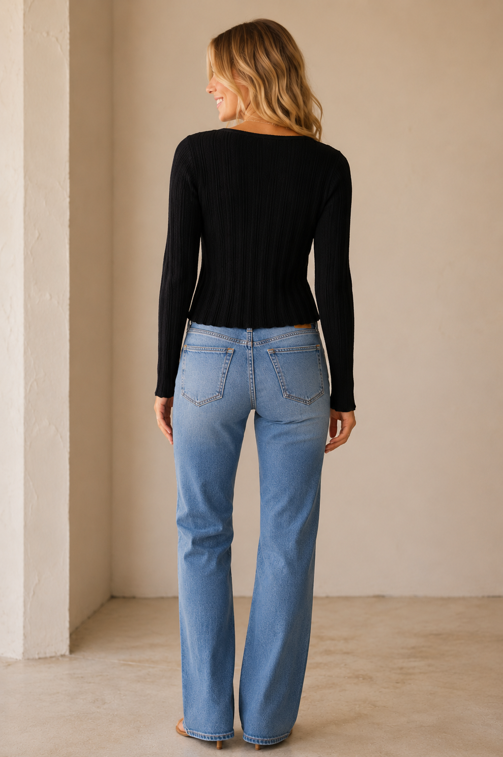 Black Landa Sweater Top