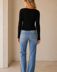 Black Landa Sweater Top