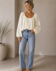 Cream Jenna Top