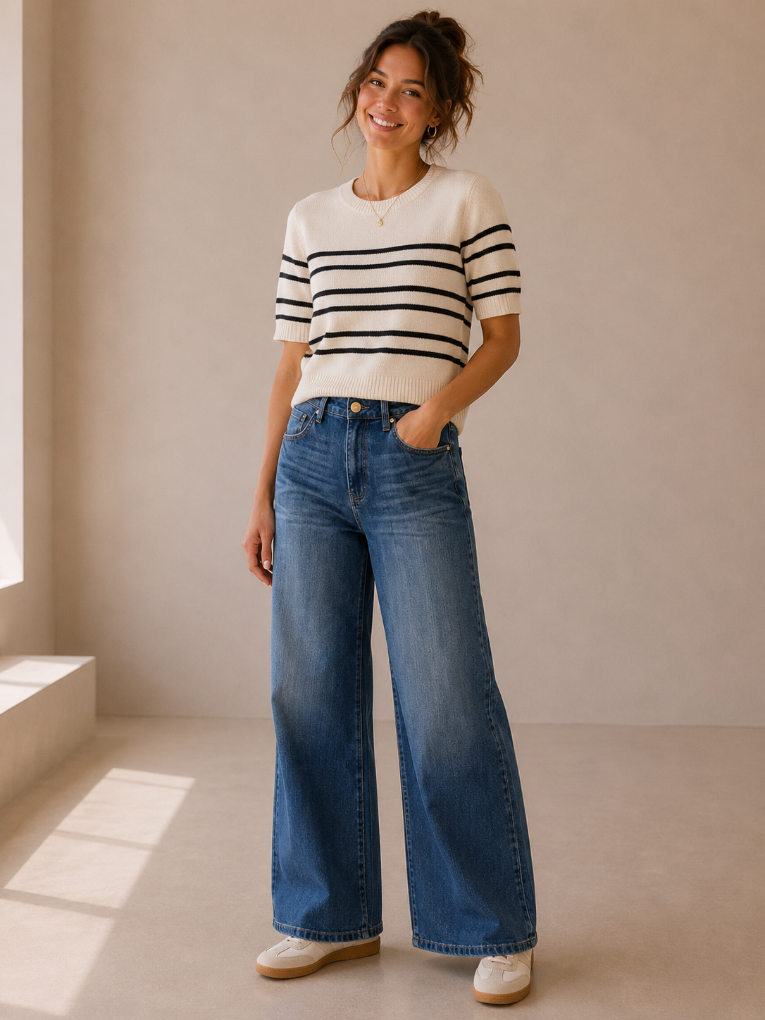 Incandescent Jean High Rise Wide Leg