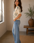 Beige Multi Tori Knit Top