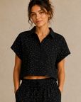 Black & White Dot Top