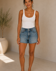Escape Kennedy Relaxed Mid Rise Short