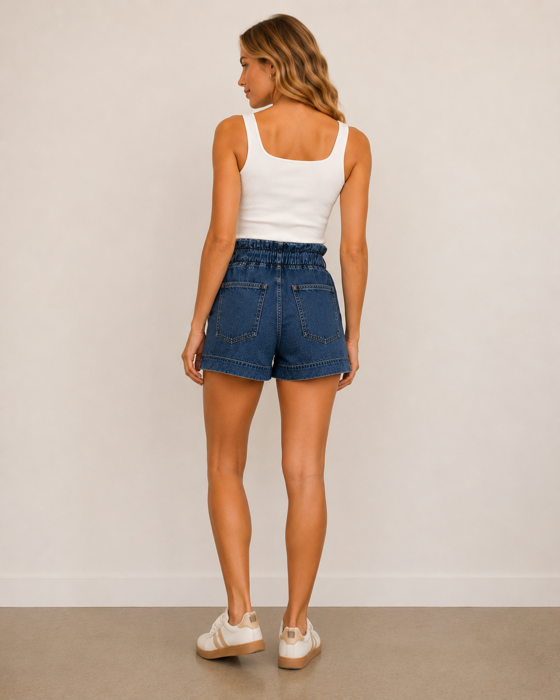 Medium Blue Wash Britta Shorts - 2725256