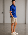 Cobalt Dot Halyard SS Dress Shirt