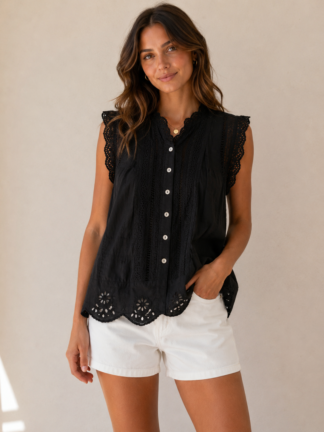 Black Lacie Blouse
