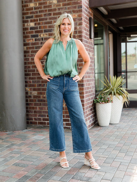 Sage Green Hallie Top