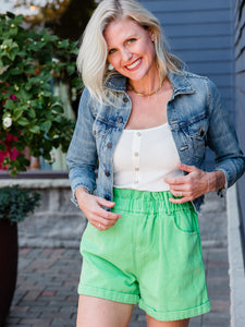 Apple Green Shorts