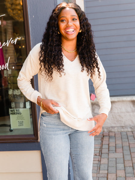 Oatmeal Heather Scarlett Top