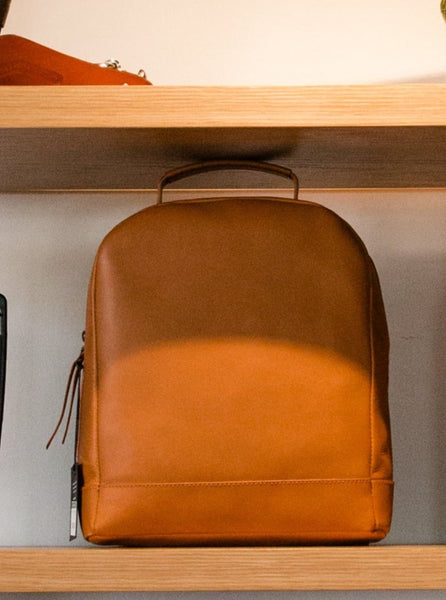Cognac Alem Mini Backpack