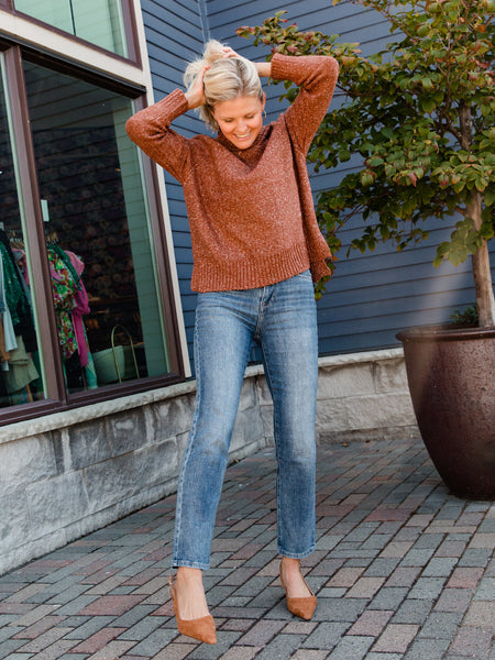 Brown Bryson Turtleneck Sweater
