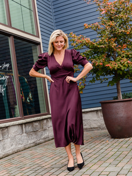 Midnight Plum Maxi Dress