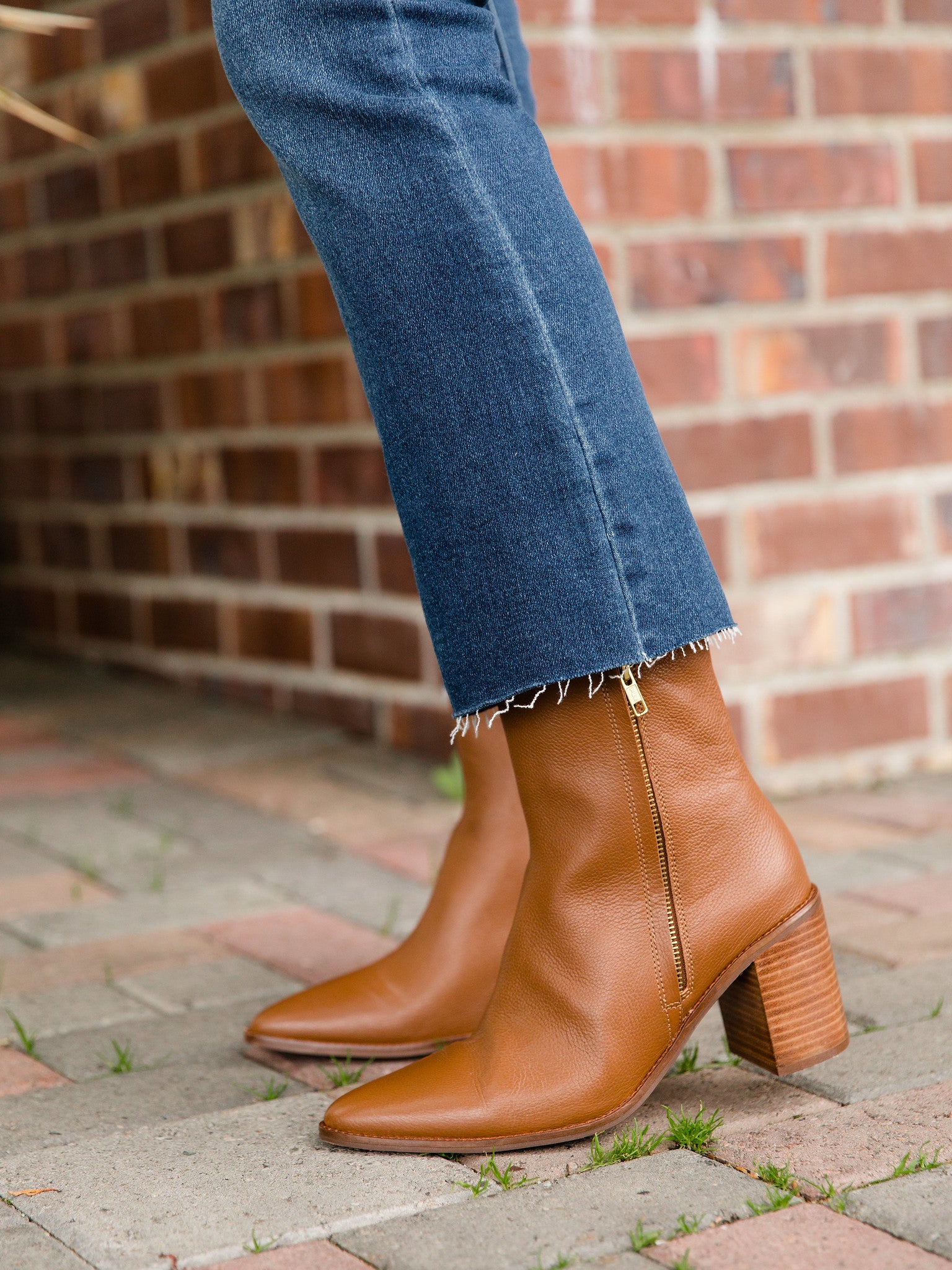 Tan Desirable Leather Boots