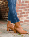 Tan Desirable Leather Boots