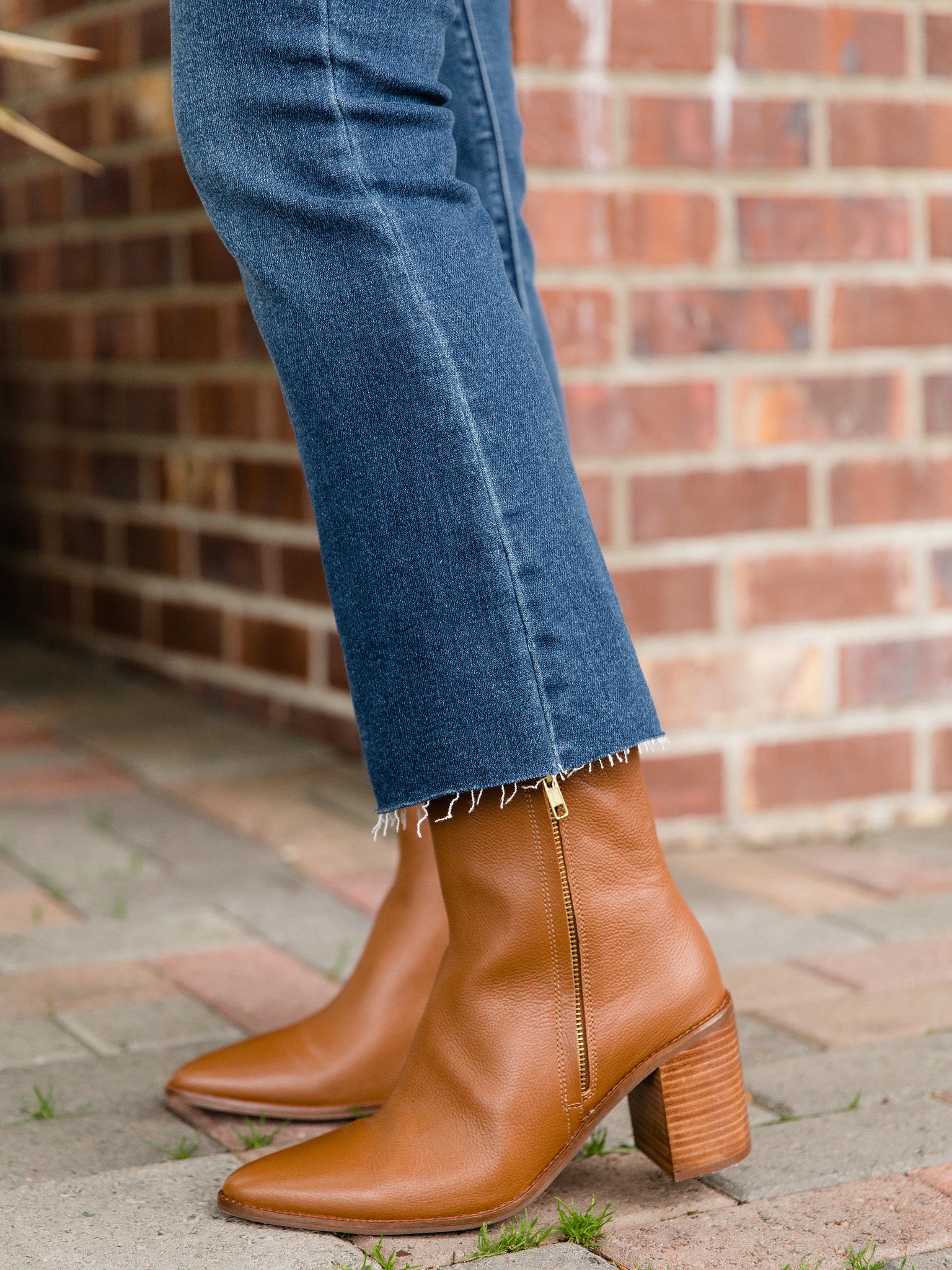 Tan Desirable Leather Boots