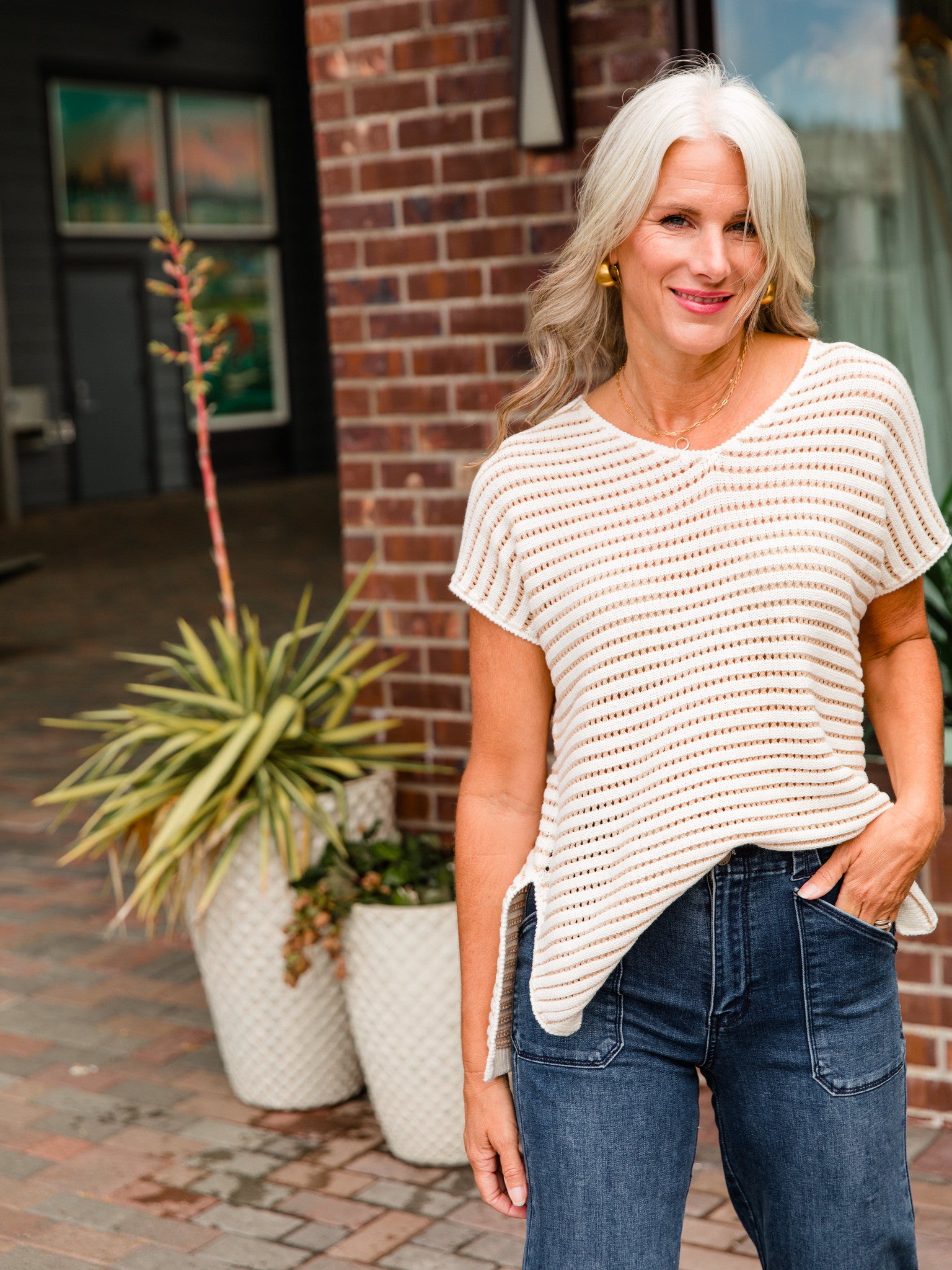 Ivory Blithe Sweater Tank