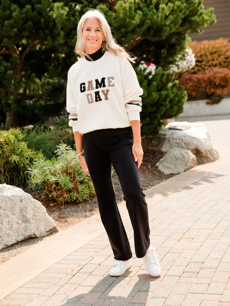 Bone Oversized Game Day Sweatshirt