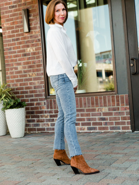 Incredible Reese High Rise Ankle Straight Jean