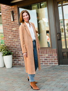 Suede Dakota Trench Coat