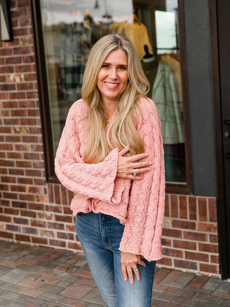 Peach Fuzz Sweater