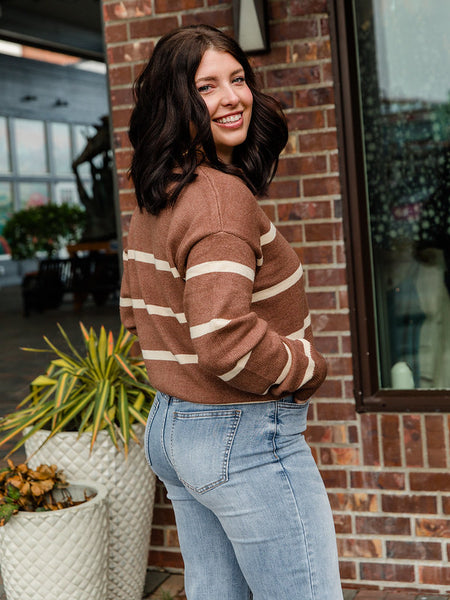 Brown Lotus Sweater