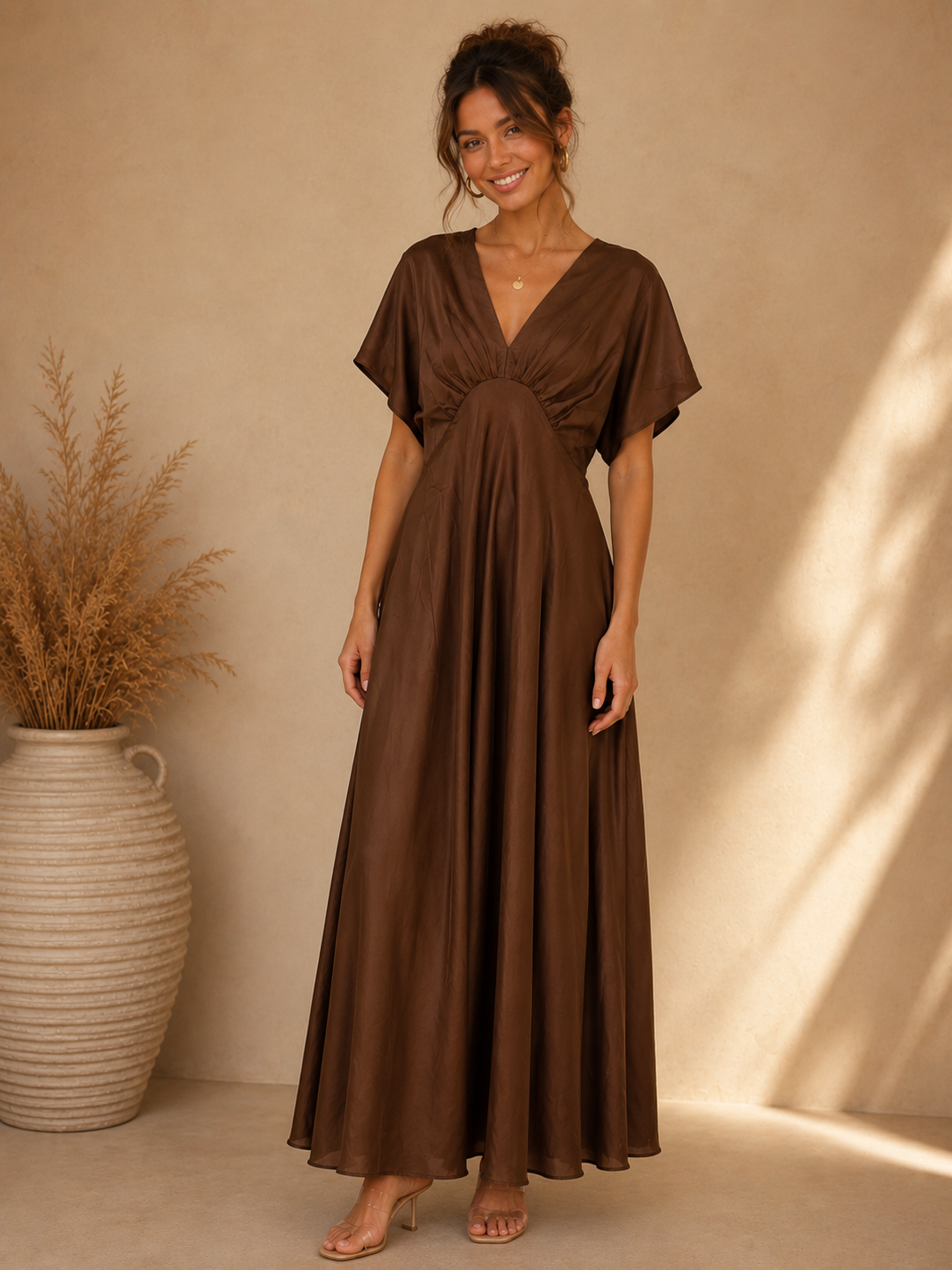 Espresso Chantel Maxi Dress
