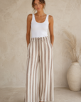 Light Toffee The Perfect Striped Pant
