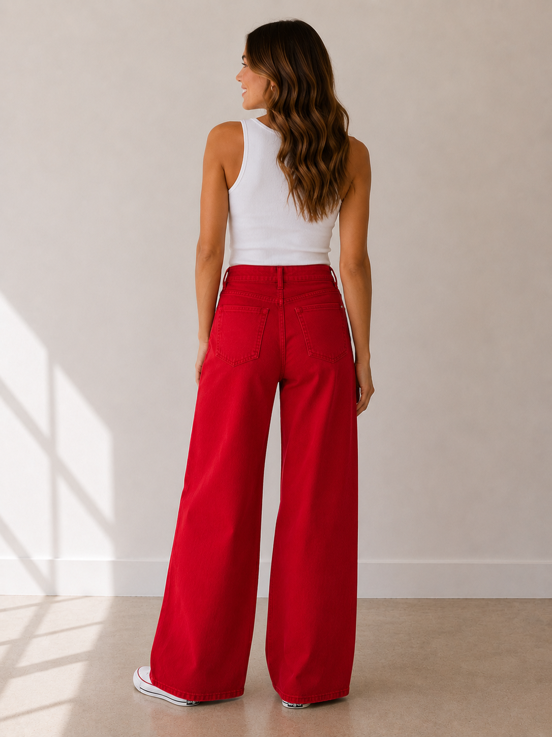 Tomato Meg High Rise Fab Ab Wide Leg