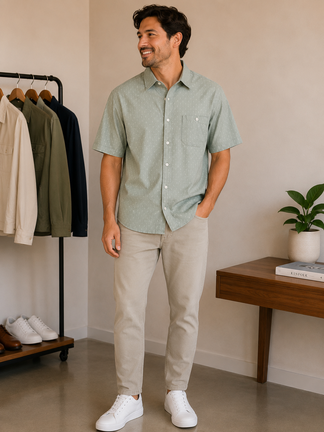 Seafoam Renzo Short Sleeve Shirt