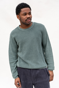 Mountain Olive  Sunwashed Crewneck Sweater