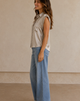 Champagne Silk Odette Blouse