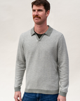 Vetiver/Ivory  Liam Sweater Polo