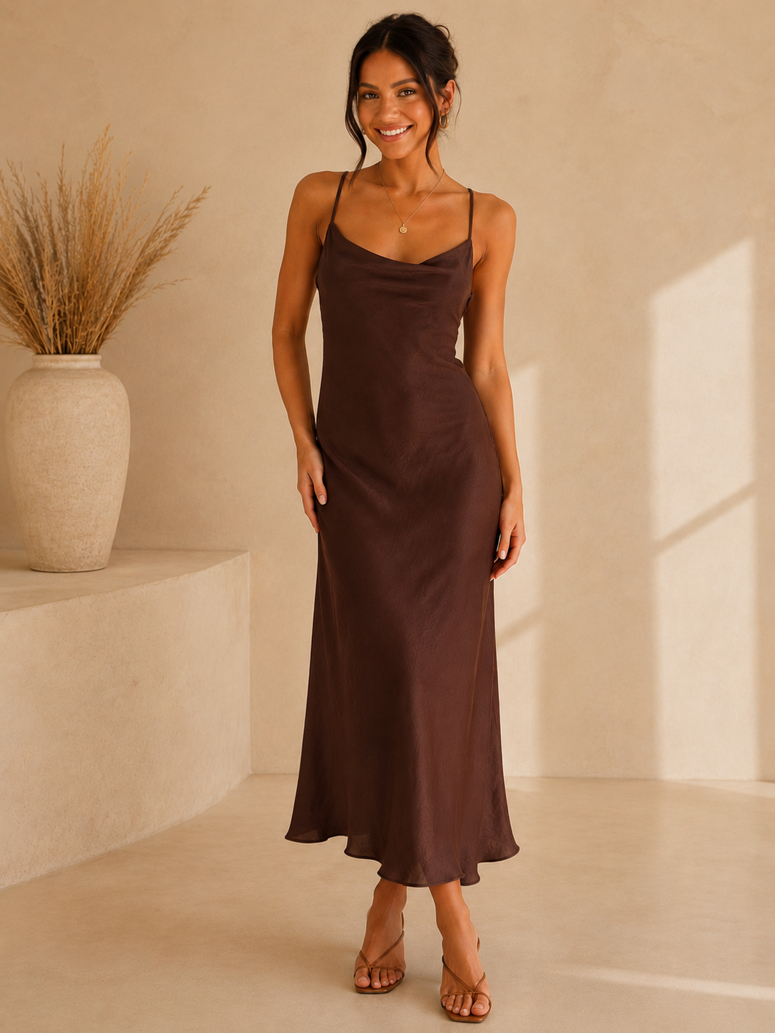 Brown Priscilla Dress