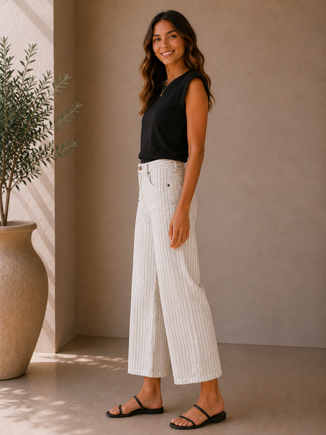 White &amp; Black Salma Pants