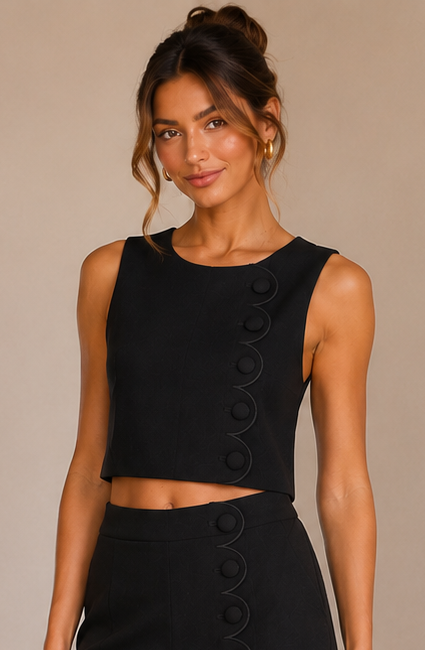 Black Peyton Top