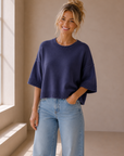 Navy Lana Pullover
