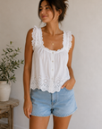 Optic White Rosabel Blouse