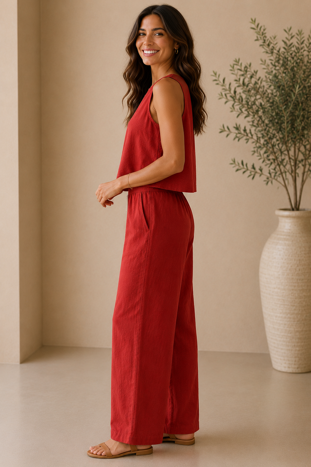 Chili Pepper Scout Linen Pant