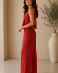 Chili Pepper Sloane Linen Top