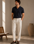 Natural Laguna Linen Chino Pant
