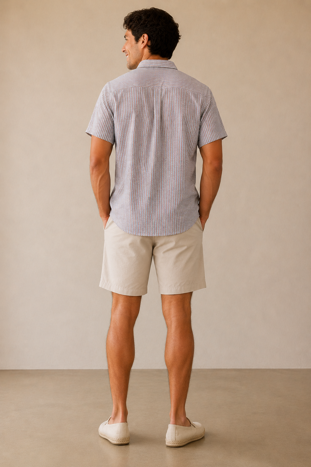Green Matchstick Classic Stretch Selvage Shirt
