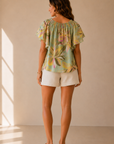 Mint Floral Harper Blouse