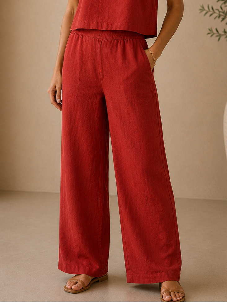 Chili Pepper Scout Linen Pant