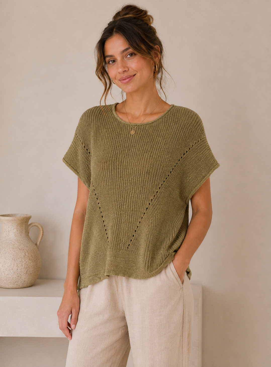 Olive Celia Top
