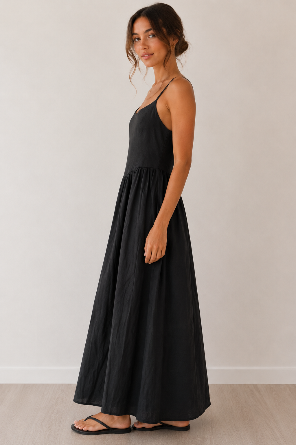 Black Marguerite Dress