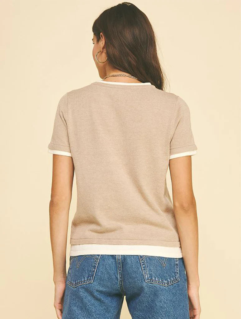 Taupe Gia Top